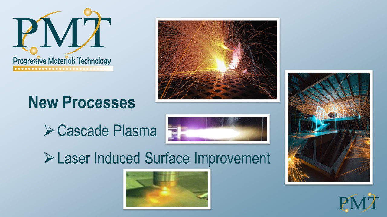 A collage of photos with text that reads " process cascade plasma for induced surface improvement ".